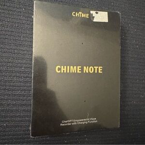 Chime Note ChatGPT Empowered AI Voice Recorder Transcriber Space Grey New Sealed